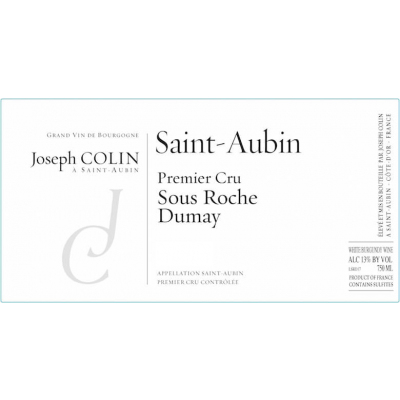 Joseph Colin St Aubin 1er Cru Sous Roche Dumay 2020 (6x75cl)