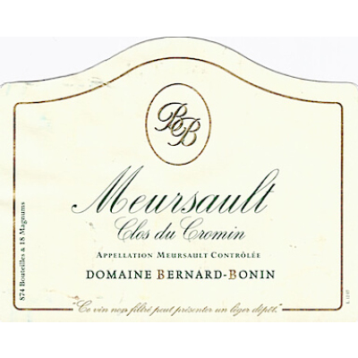 Bernard Bonin Meursault Clos Du Cromin 2020 (1x75cl)
