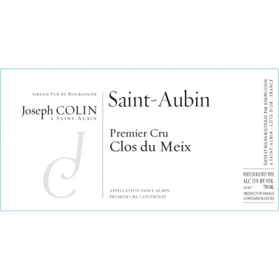 Joseph Colin St Aubin 1er Cru Clos du Meix 2020 (6x75cl)