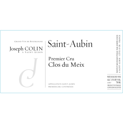 Joseph Colin St Aubin 1er Cru Clos du Meix 2021 (6x75cl)