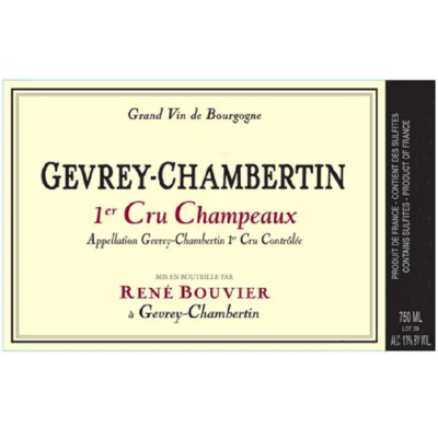 Rene Bouvier Gevrey Chambertin 1er Cru Champeaux 2019 (6x75cl)