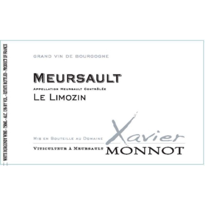 Xavier Monnot Meursault Le Limozin 2022 (6x75cl)