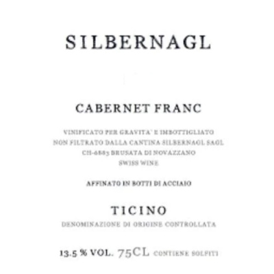 Silbernagl Ticino Cabernet Franc 2017 (6x75cl)