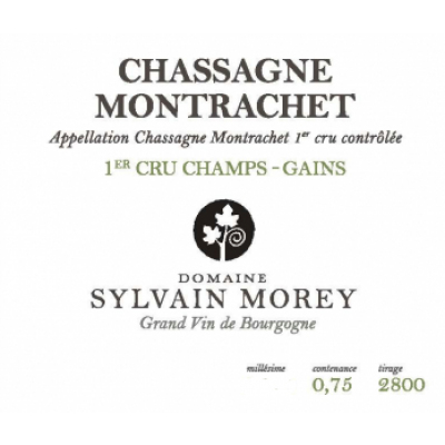 Sylvain Morey Chassagne-Montrachet 1er Cru Les Champs Gain Blanc 2018 (6x75cl)