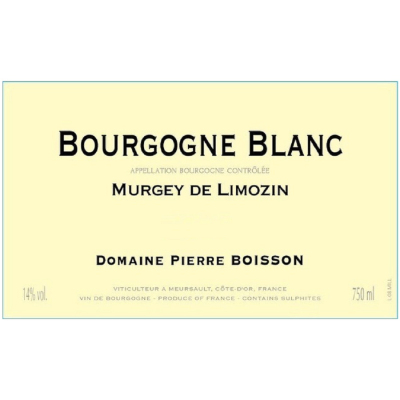 Pierre Boisson Bourgogne Blanc Murgey de Limozin 2022 (12x75cl)