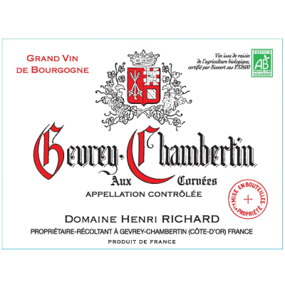 Henri Richard Gevrey-Chambertin Aux Corvees 2020 (6x75cl)