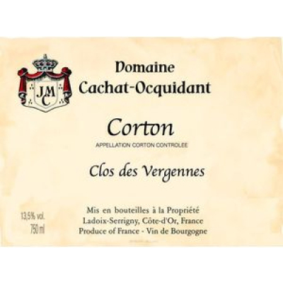 Cachat-Ocquidant Corton Grand Cru Clos des Vergennes 2001 (6x75cl)