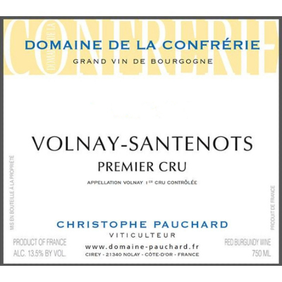 Domaine de la Confrerie (Christophe Pauchard) Volnay 1er Cru Santenots 2018 (6x75cl)