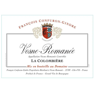 Francois Confuron-Gindre Vosne-Romanee La Colombiere 2022 (6x75cl)