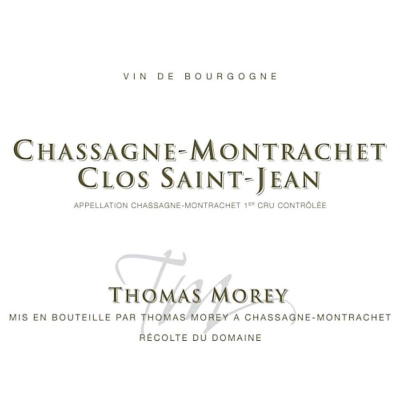 Thomas Morey Chassagne-Montrachet 1er Cru Clos Saint-Jean Rouge 2019 (6x75cl)