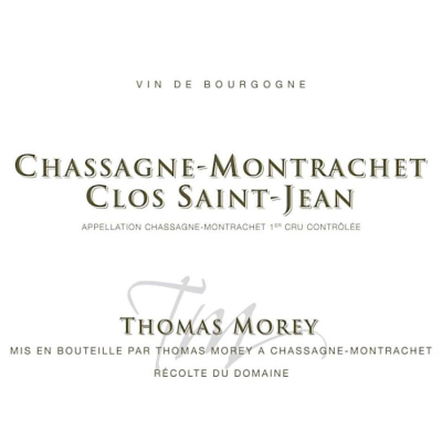 Thomas Morey Chassagne-Montrachet 1er Cru Clos Saint-Jean Rouge 2022 (6x75cl)