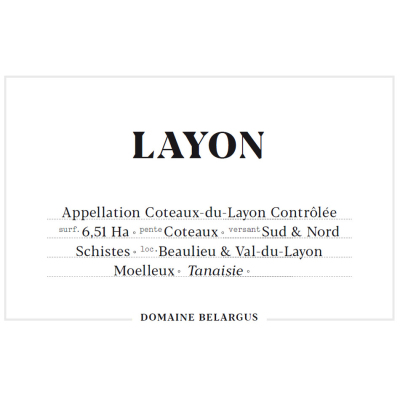 Belargus Coteaux du Layon 2018 (6x75cl)