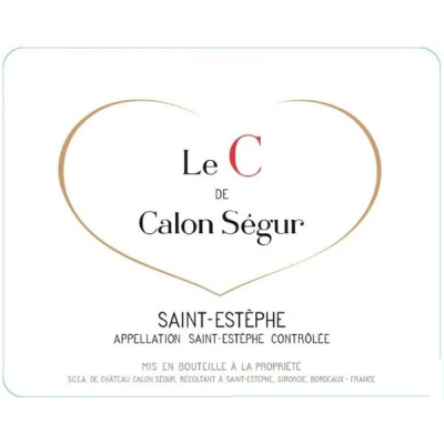Le C de Calon Segur 2022 (6x75cl)
