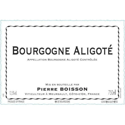 Pierre Boisson Bourgogne Aligote Blanc 2019 (12x75cl)