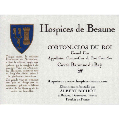 Hospices de Beaune (Domaine Faiveley) Corton Grand Cru Le Clos du Roi Cuvee Baronne Bay 2020 (6x75cl)