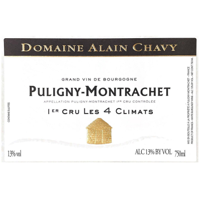 Alain Chavy Puligny-Montrachet 1er Cru Les Quatre Climats 2021 (6x75cl)