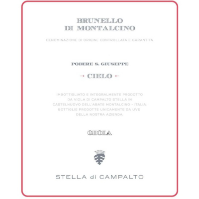 Stella di Campalto (Podere S.Giuseppe) Brunello di Montalcino Cielo 2018 (1x150cl)