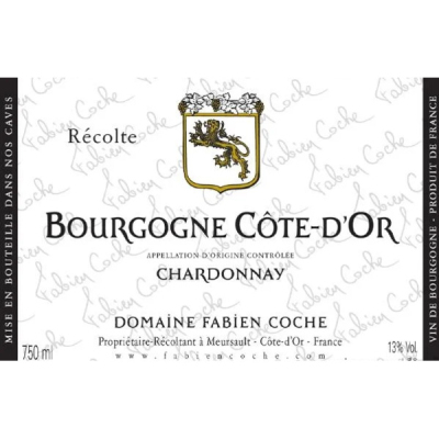 Fabien Coche Bourgogne Blanc Cote d'Or  2022 (12x75cl)