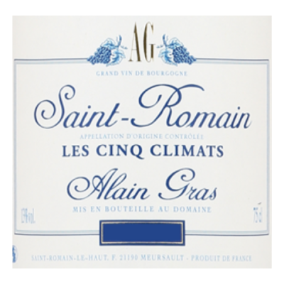 Alain Gras Saint-Romain Les Cinq Climats 2022 (1x75cl)