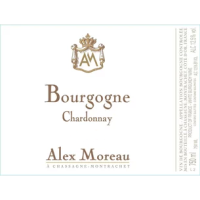 Alex Moreau Bourgogne Chardonnay 2022 (12x75cl)