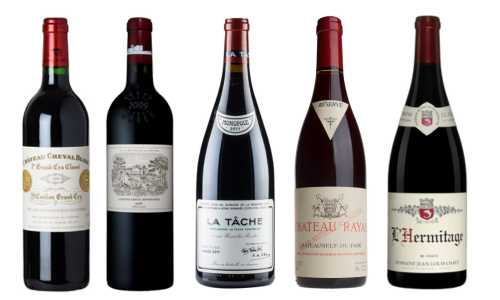 Iconic Red Wines from France: Cheval Blanc; Lafite; DRC La Tache; Rayas and Chave