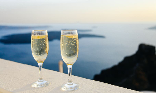 Italian prosecco sparkling wine